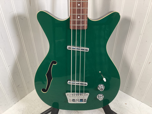 Vist Large View of Product Image Which is Used Danelectro FIFTY NINER LONG SCALE BASS Bass Guitar Green 4-String