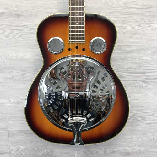 Vist Large View of Product Image Which is Used Oscar Schmidt OR4TS RESONATOR Laminate Top Acoustic Guitar Sunburst