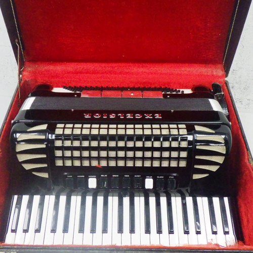 Vist Large View of Product Image Which is Used excelsior 120/41 Accordion with Hard Case Accordion