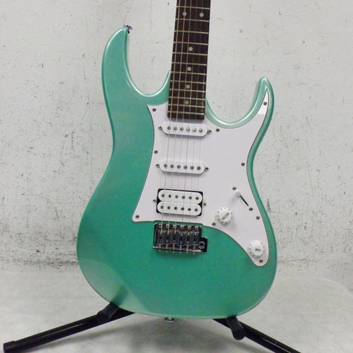 Vist Large View of Product Image Which is Used Ibanez GIO GRX40 S Type Electric Guitar Green 6-String
