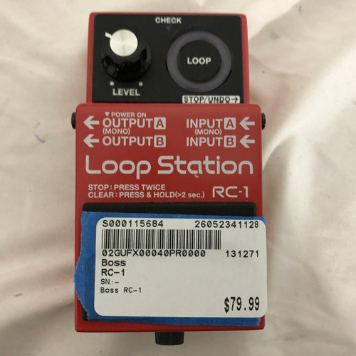 Vist Large View of Product Image Which is Used Boss RC-1 Looper Pedal