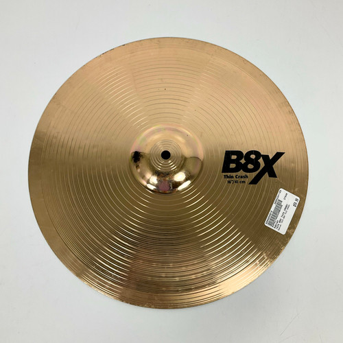Vist Large View of Product Image Which is Used Sabian 16IN B8X Thin Crash Cymbal