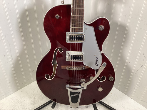 Vist Large View of Product Image Which is Used Gretsch G5420T ELECTROMATIC Semi-Hollow Electric Guitar Red 6-String