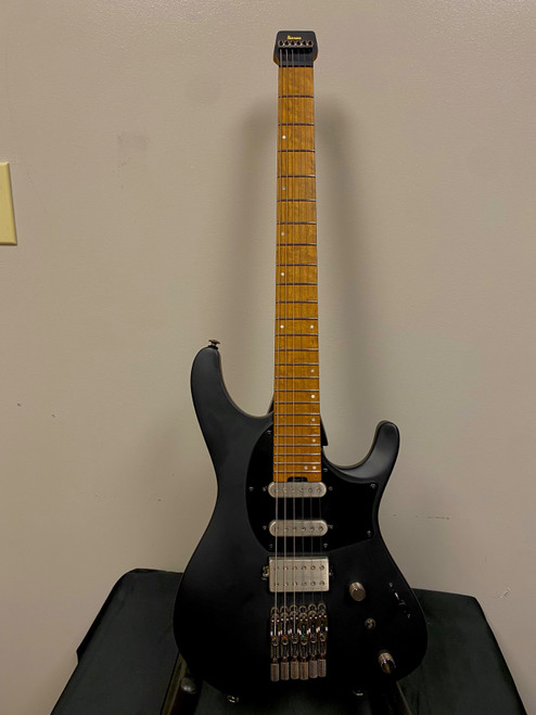 Vist Large View of Product Image Which is Used Ibanez QUEST/Q SERIES Q54 1P-02 HEADLESS Modern Metal Electric Guitar Black 6-String