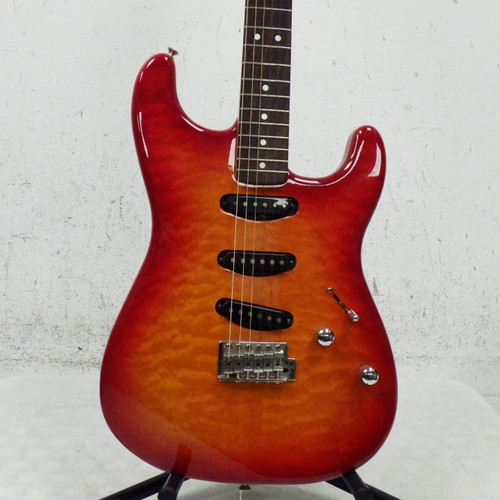 Vist Large View of Product Image Which is Used Partscaster S Type Electric Guitar Cherry Sunburst 6-String