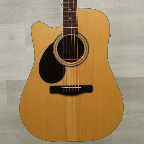 Vist Large View of Product Image Which is Used Samick Gd-100sce/lh Left Handed Solid Top Acoustic Guitar Natural