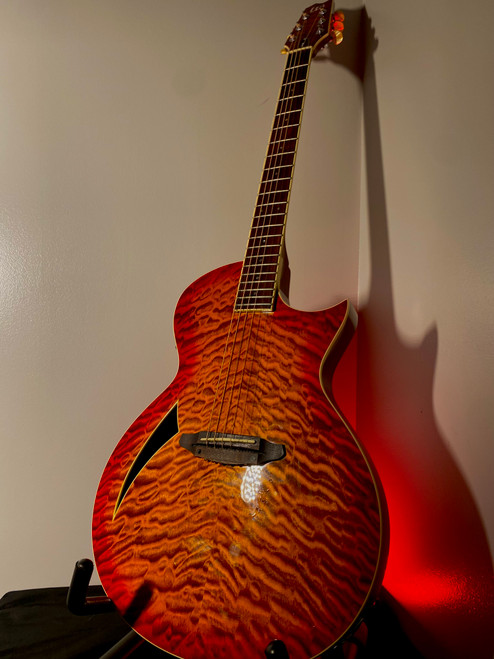 Vist Large View of Product Image Which is Used LTD TL6 HYBRID ACOUSTIC ELECTRIC GUITAR Laminate Top Acoustic Guitar Cherry Sunburst