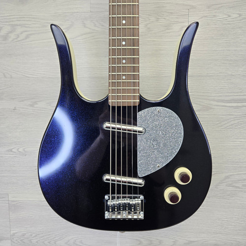 Vist Large View of Product Image Which is Used Danelectro LONGHORN BARITONE Electric Guitar Purple 6-String
