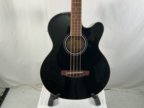 Vist Large View of Product Image Which is Used Ibanez AEB5E-BK ACOUSTIC BASS Acoustic Bass Guitar Black 4-String