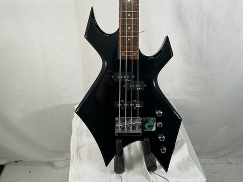 Vist Large View of Product Image Which is Used BC Rich PLATINUM SERIES WARLOCK Bass Guitar Black 4-String