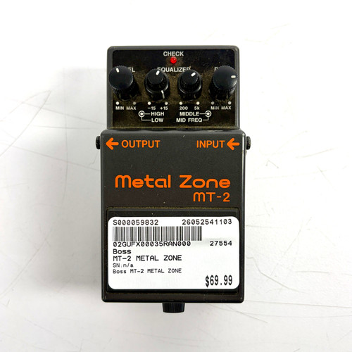 Vist Large View of Product Image Which is Used Boss MT-2 Metal Zone Pedal
