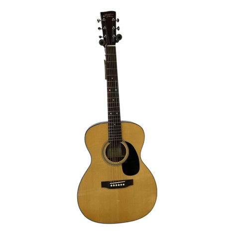 Vist Large View of Product Image Which is Used Recording King RO-318 Solid Top Acoustic Guitar Natural
