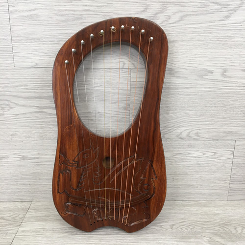 Vist Large View of Product Image Which is Used 10 STRING LYRE HARP W/CASE Guitar