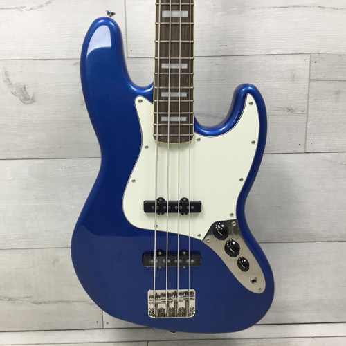 Vist Large View of Product Image Which is Used Squier FSR Classic Vibe 60s Jazz Bass Guitar Lake Placid Blue