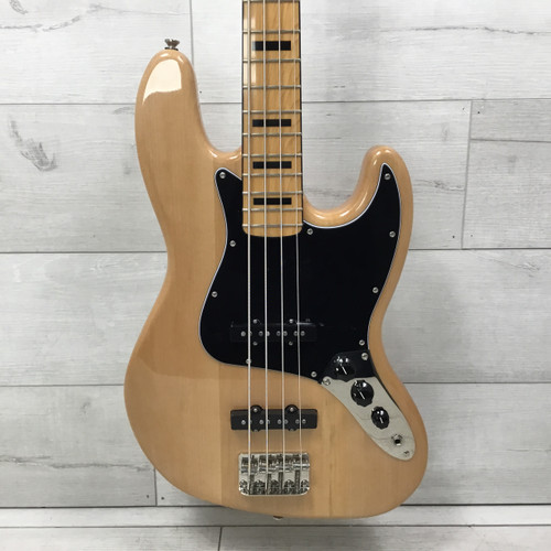 Vist Large View of Product Image Which is Used Squier Classic Vibe 70s Jazz Bass Guitar Natural