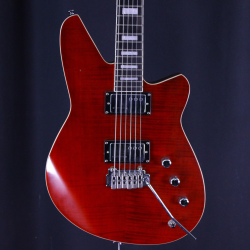 Vist Large View of Product Image Which is Used Reverend RA FM BAYONET MODDED GUITAR Electric Guitar Red 6-String