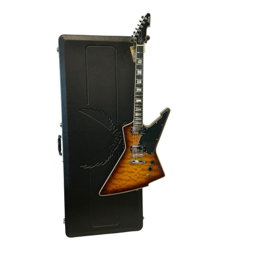 Vist Large View of Product Image Which is Used Schecter DIAMOND SERIES E-1 CUSTOM Pointy Electric Guitar Cherry Sunburst 6-String
