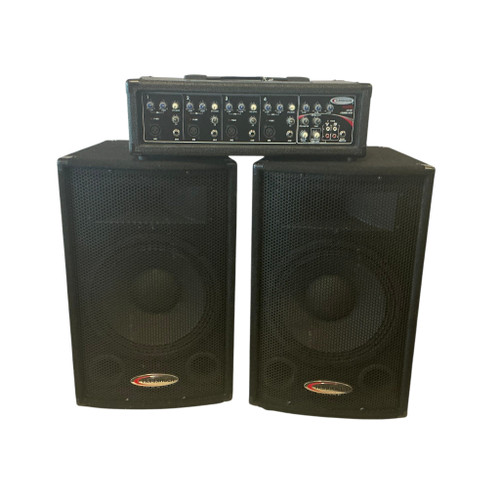 Vist Large View of Product Image Which is Used Harbinger HA120 PA W/SPEAKERS X2 Pro Sound Product