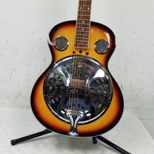 Vist Large View of Product Image Which is Used Pyle Resonator  Acoustic Guitar Sunburst