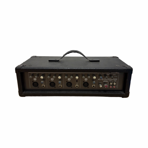 Vist Large View of Product Image Which is Used Phonic 410 4-CHANNEL 100-WATT POWERED MIXER Powered Mixing Head