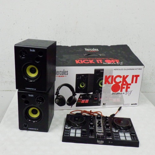 Vist Large View of Product Image Which is Used hercules Kick It Off Starter DJ Mixer