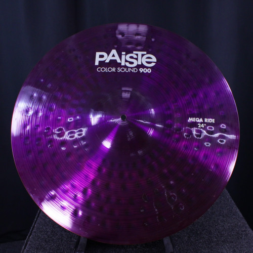 Vist Large View of Product Image Which is Used Paiste 24 COLOR SOUND 900 MEGA RIDE PURPLE Ride Cymbal 24"