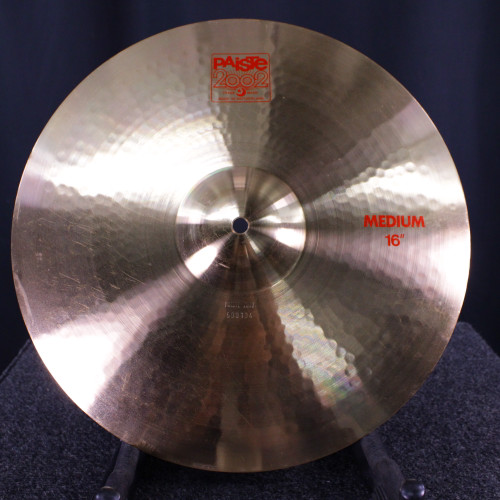Vist Large View of Product Image Which is Used Paiste 16 2002 MEDIUM CRASH REFLECTOR FINISH Crash Cymbal 16"
