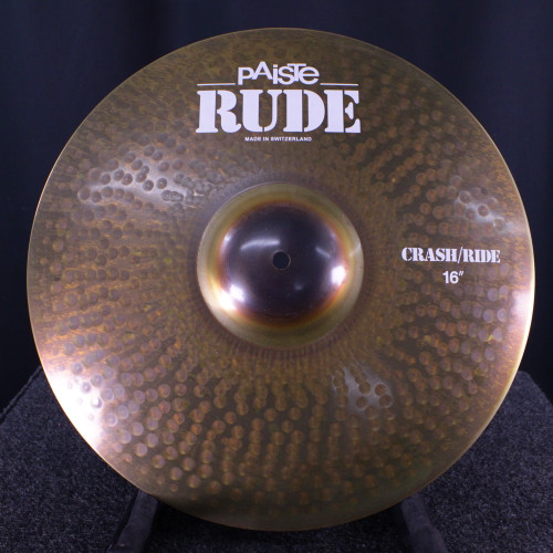 Vist Large View of Product Image Which is Used Paiste 16 RUDE CRASH RIDE Crash Cymbal 16"