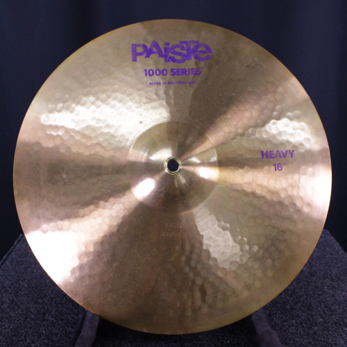 Vist Large View of Product Image Which is Used Paiste 16 1000 SERIES HEAVY CRASH W/GROMMET Crash Cymbal 16"