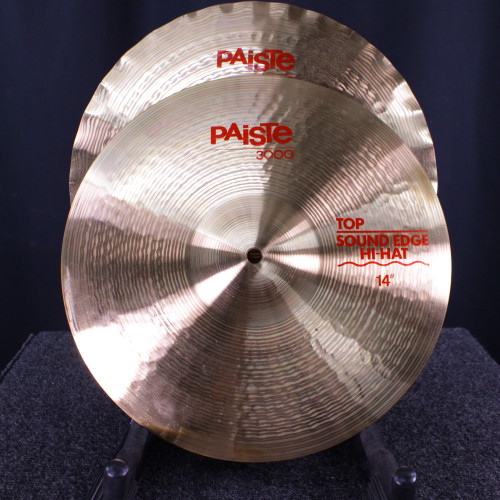 Vist Large View of Product Image Which is Used Paiste 14 3000 SOUND EDGE HIHAT PAIR Hi Hat Cymbals 14"