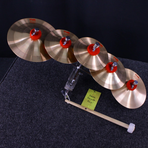 Vist Large View of Product Image Which is Used Paiste 2002 CUP CHIMES 5 SET W/MOUNT Cymbal