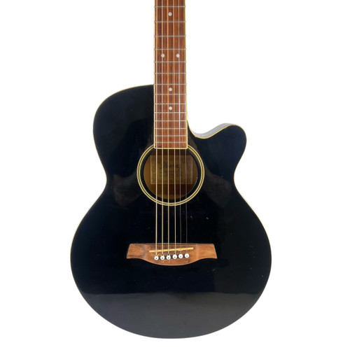 Vist Large View of Product Image Which is Used Ibanez AEG4JP-BK Acoustic-Electric Guitar Black