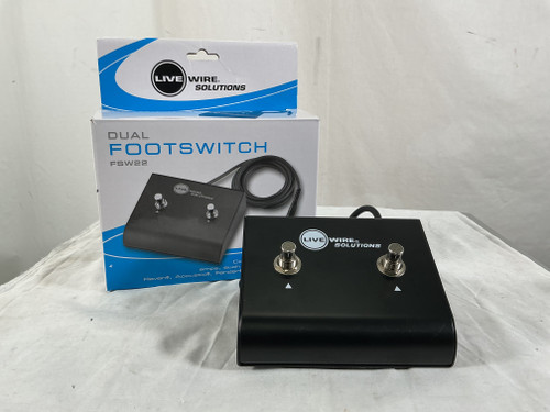 Vist Large View of Product Image Which is Used Live Wire Solutions FSW/LWS 22 DUAL LATCHING FOOTSWITCH Switch Pedal
