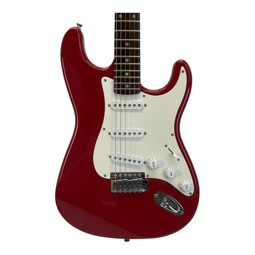 Vist Large View of Product Image Which is Used Squier Bullet Stratocaster Electric Guitar Red 6-String