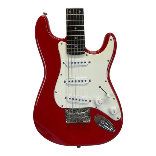 Vist Large View of Product Image Which is Used Squier Mini Strat Electric Guitar Red 6-String