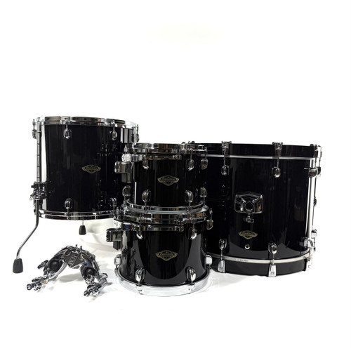 Vist Large View of Product Image Which is Used Tama Starclassic Walnut/Birch 4 pieceDrum Shell Kit Piano Black