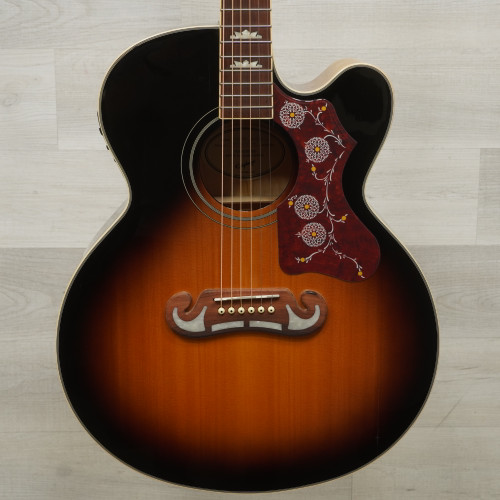 Vist Large View of Product Image Which is Used Epiphone J-200EC Studio Solid Top Acoustic Guitar Sunburst