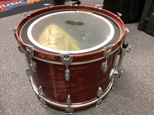 Vist Large View of Product Image Which is Used Gretsch USA 22 INCH BASS DRUM Vintage Kick Drum Red 22" Kick Drum