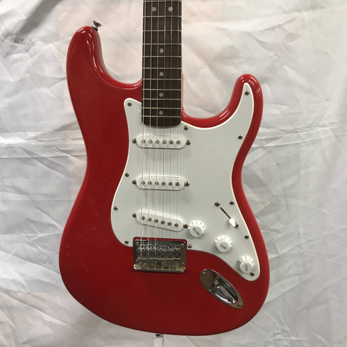 Vist Large View of Product Image Which is Used Squier BULLET STRAT S Type Electric Guitar Red 6-String