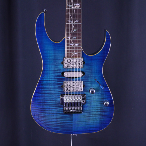 Vist Large View of Product Image Which is Used Ibanez RG8570 J CUSTOM ELECTRIC GUITAR w/ MODS Super S Electric Guitar Blue 6-String