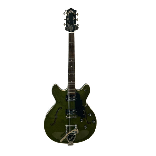Vist Large View of Product Image Which is Used Guild SF-1DCGVT Semi-Hollow Electric Guitar Green 6-String