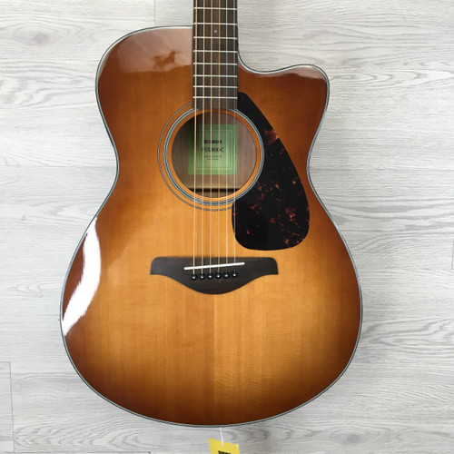 Vist Large View of Product Image Which is Used Yamaha FSX800C Solid Top Acoustic Guitar Wood
