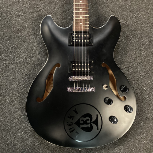 Vist Large View of Product Image Which is Used Ibanez AS73B Semi-Hollow Electric Guitar Black 6-String