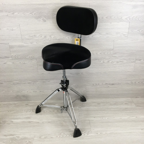 Vist Large View of Product Image Which is Used Gibraltar 9608MB MOTO-STYLE THRONE W/BACK Drum Throne