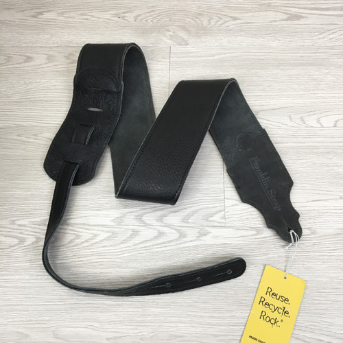 Vist Large View of Product Image Which is Used FRANKLIN SUEDE GUITAR STRAP TOOLED ENDS Guitar Accessory