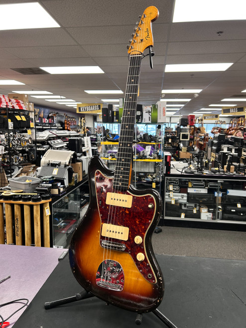 Vist Large View of Product Image Which is Used Fender 1961 Jazzmaster Pre CBS Offset Double Cutaway Electric Guitar Sunburst 6-String