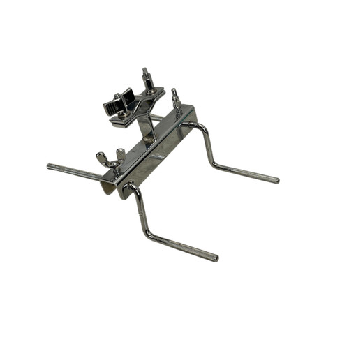 Vist Large View of Product Image Which is Used Latin Percussion - LP DOUBLE COW BELL MOUNT Drum Hardware