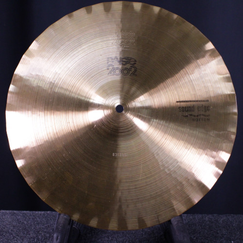Vist Large View of Product Image Which is Used Paiste 15 2002 BLACK LABEL SOUND EDGE BOTTOM HI Hi Hat Cymbals 15"
