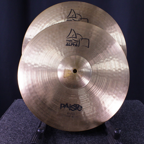 Vist Large View of Product Image Which is Used Paiste 15 ALPHA BAND CYMBAL PAIR Hi Hat Cymbals 15"