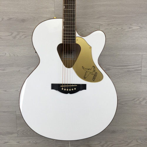 Vist Large View of Product Image Which is Used Gretsch G5022CWFE WHITE FALCON Solid Top Acoustic Guitar White